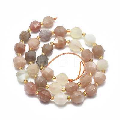 Natural Multi-Moonstone Beads Strands G-K303-A05-10mm-1