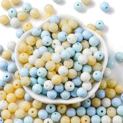 Opaque Acrylic Beads SACR-Q004-02G-1