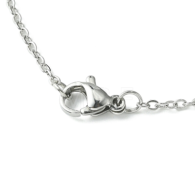 304 Stainless Steel Pendant Necklace for Women NJEW-JN04387-03-1