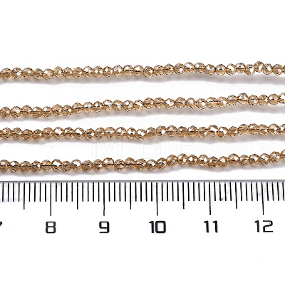 Electroplate Glass Beads Strands EGLA-H107-01A-PL01-1