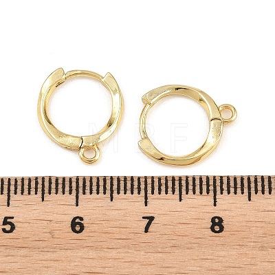 Brass Hoop Earring Findings KK-H292-05G-1