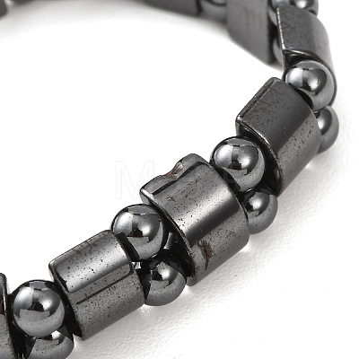 Valentine Day Gifts for Husband Stretchy Magnetic Synthetic Hematite Bracelet IMB005-1