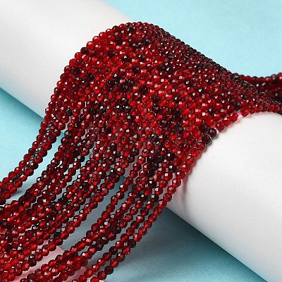 Transparent Glass Beads Strands X-GLAA-H027-01C-1