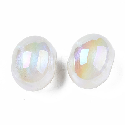 Opaque Acrylic European Beads PACR-S224-06B-1