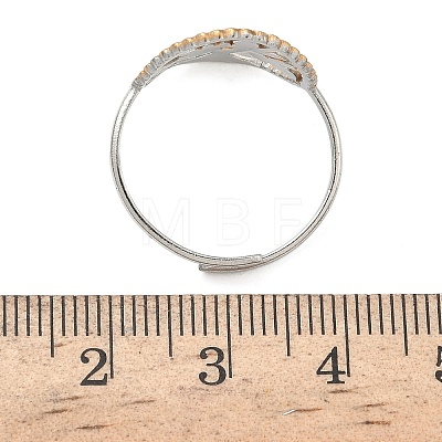 304 Stainless Steel Cuff Open Rings RJEW-Z121-02GP-08-1