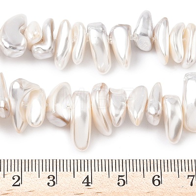 Electroplated Shell Pearl Beads BSHE-D301-01-1
