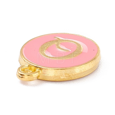 Golden Plated Alloy Enamel Charms X-ENAM-Q437-14Q-1