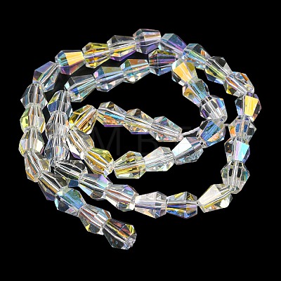 Electroplate Glass Beads Strands EGLA-C003-06-1