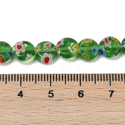 Handmade Millefiori Lampwork Beads Strands LAMP-G166-17A-02-1