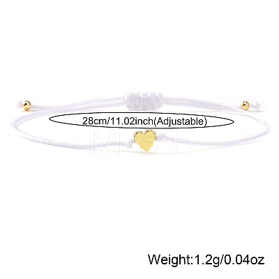 Valentine's Adjustable Braided Polyester Cord Bracelets GM2838-7-1