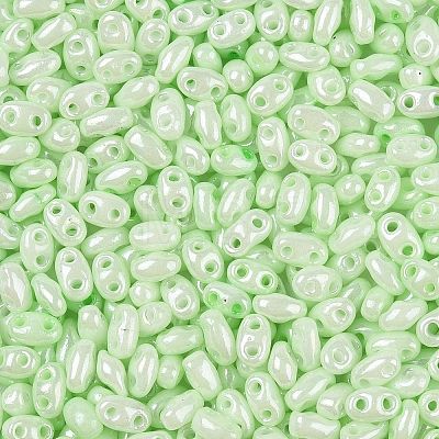 Opaque Colours Luster Glass Seed Beads SEED-T006-02I-1