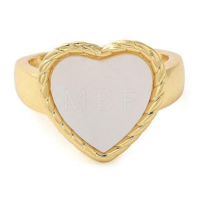 Shell Finger Ring for Women RJEW-Z060-01G-01-1