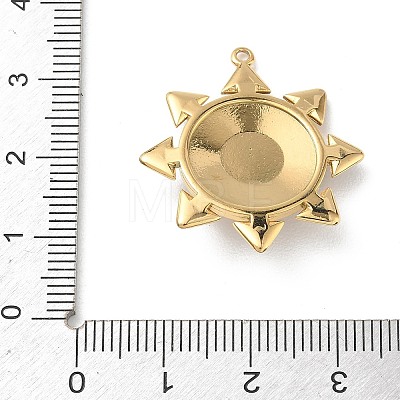 304 Stainless Steel Enamel Pendants STAS-F360-02G-1