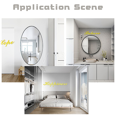 Acrylic Mirror Wall Stickers DIY-WH0190-85A-1