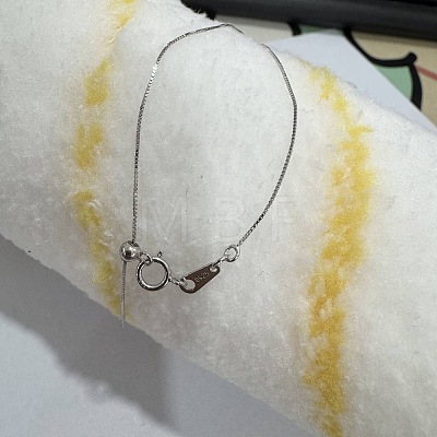 925 Sterling Silver Cable Chain Adjustable Slider Necklaces for Women NJEW-U030-01P-1-1