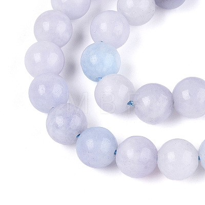 Natural Chalcedony Beads Strands G-S333-8mm-004-01-1