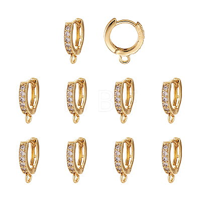 Eco-Friendly Brass Earring Hoops Findings KK-TA0007-40-1