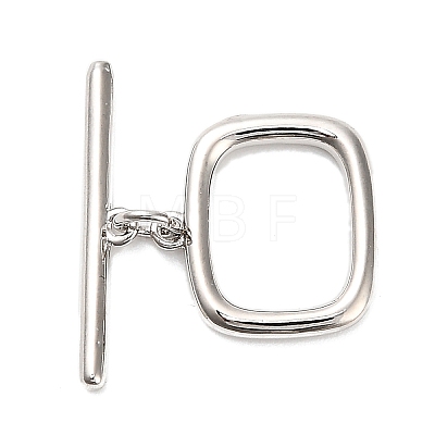 Brass Toggle Clasps KK-L229-011P-1