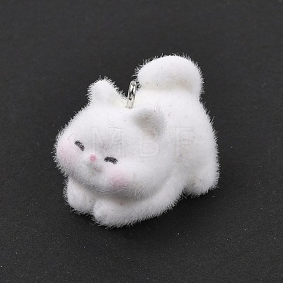 Flocky Resin Pendants FIND-A061-02A-1