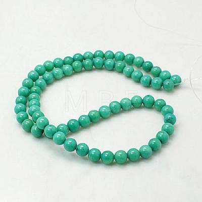 Natural Mashan Jade Round Beads Strands X-G-D263-10mm-XS15-1
