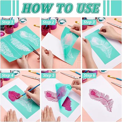 Self-Adhesive Silk Screen Printing Stencil DIY-WH0173-011-1