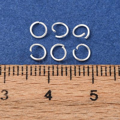 Brass Open Jump Rings KK-G604-08S-19-1