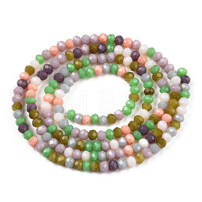 Opaque Glass Beads Strands GLAA-N041-005B-02-1