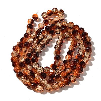 Crackle Glass Beads Strands CCG-C002-8mm-01-1