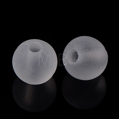 Round Transparent Acrylic Beads PL582-1