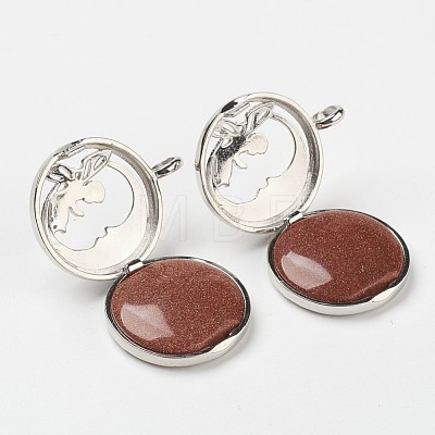 Synthetic Goldstone Pendants G-G910-H08-1