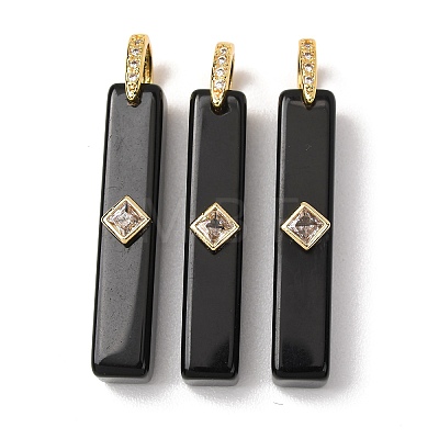 Natural Obsidian Pendants GG-CBA51ED-01G-04-1