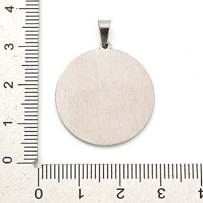 Anti-Tarnish 304 Stainless Steel Pendants STAS-R134-01P-01-1