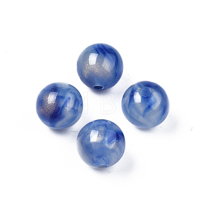 Opaque Acrylic Beads X-MACR-N009-014A-1