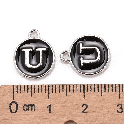 Platinum Plated Alloy Charms X-ENAM-S118-02U-P-1