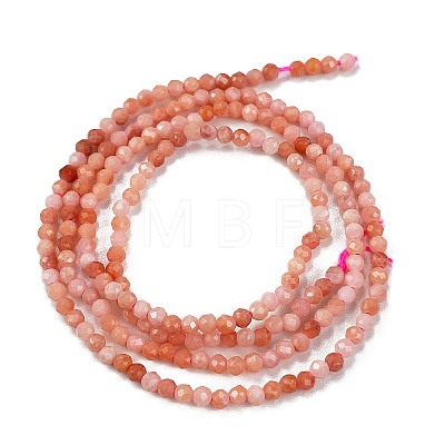 Natural Pink Aventurine Beads Strands G-M438-A09-02-1