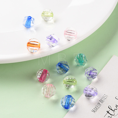 Transparent Acrylic Beads TACR-S154-16A-1