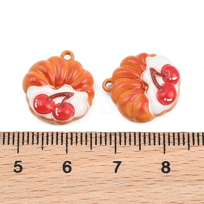 Baking Paint Zinc Alloy Pendants AL-CBA032C-03E-1