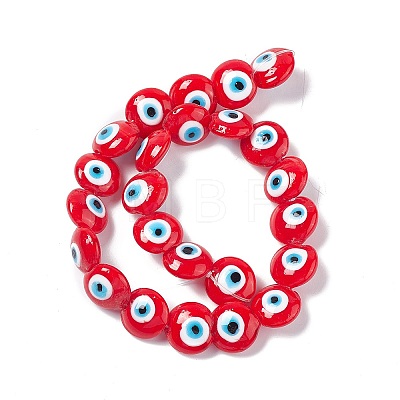 Handmade Evil Eye Lampwork Beads Strands LAMP-G157-01E-1