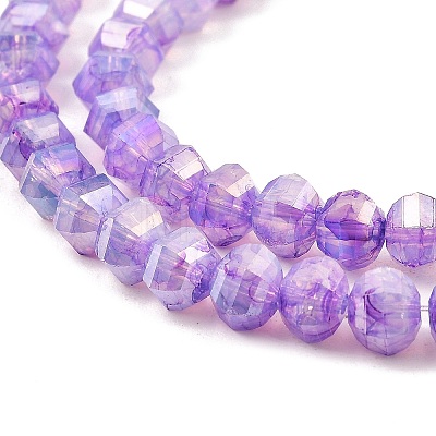 Imitation Jade Glass Beads Strands GLAA-P058-03A-06-1
