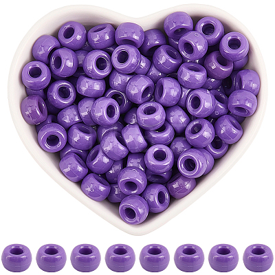 800Pcs Opaque Plastic Beads KY-SP0001-47D-1