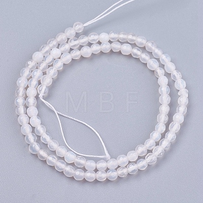 Natural Agate Round Beads Strand X-G-L084-4mm-14-1