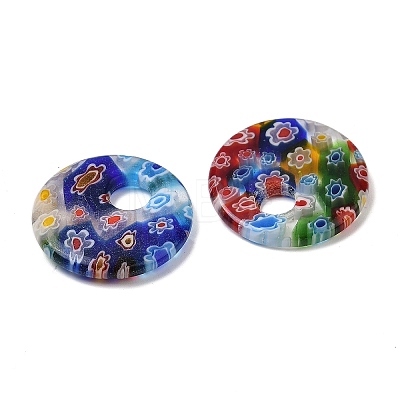 Handmade Millefiori Glass Pendants LAMP-G166-08B-1