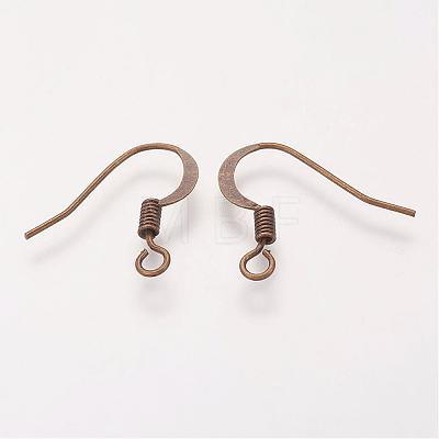 Brass French Earring Hooks KK-Q366-AB-NF-1