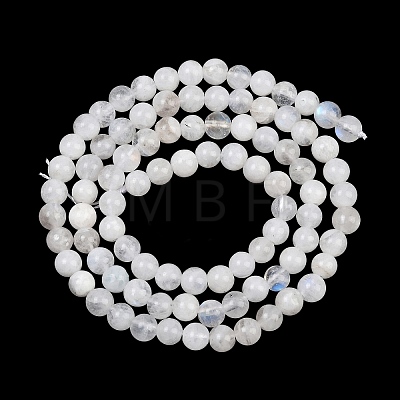 Natural Rainbow Moonstone Round Beads Strands G-E329-4-4.5mm-49-1