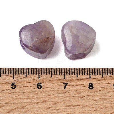 Natural Amethyst European Beads G-C269-01K-1