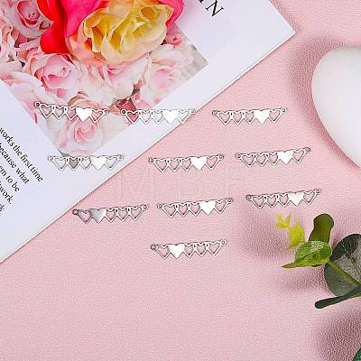 10Pcs Stainless Steel Connector Charms STAS-SZ0003-16B-1