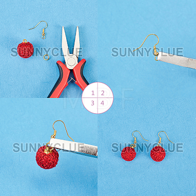 SUNNYCLUE DIY Dangle Earring Making Kits DIY-SC0011-11G-1