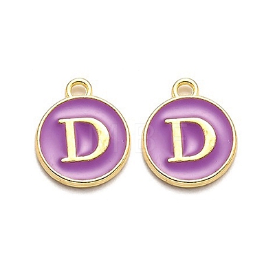 Golden Plated Alloy Enamel Charms LS-ENAM-Q437-12D-1