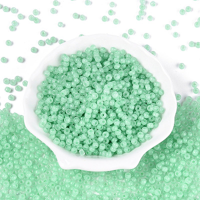 6/0 Transparent Inside Colours Glass Seed Beads SEED-N008-08I-1