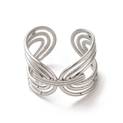 Non-Tarnish 201 Stainless Steel Finger Rings RJEW-H223-01P-02-1